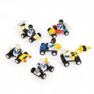 One Dozen Race Day Building Blocks Vehicles Set