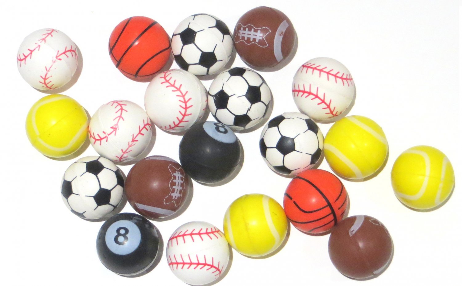 Sports High Bounce Balls (20 Per Order) 25mm