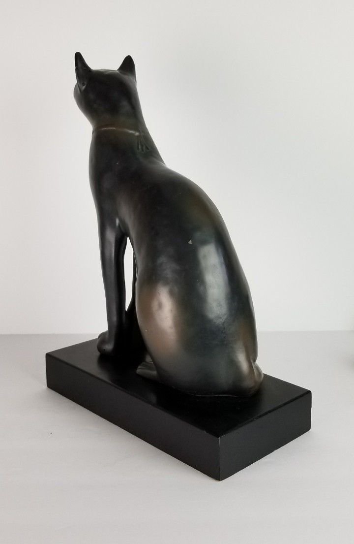 large egyptian cat statue