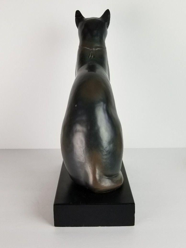 large egyptian cat statue
