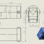 DC 12V 15A 15RPM 150KG.cm Low Speed High Torque Worm Gear Reducer Motor