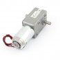DC 24V 56RPM 40KG.CM 10mm Dual Shafts High Torque Reversible Worm Gear Motor