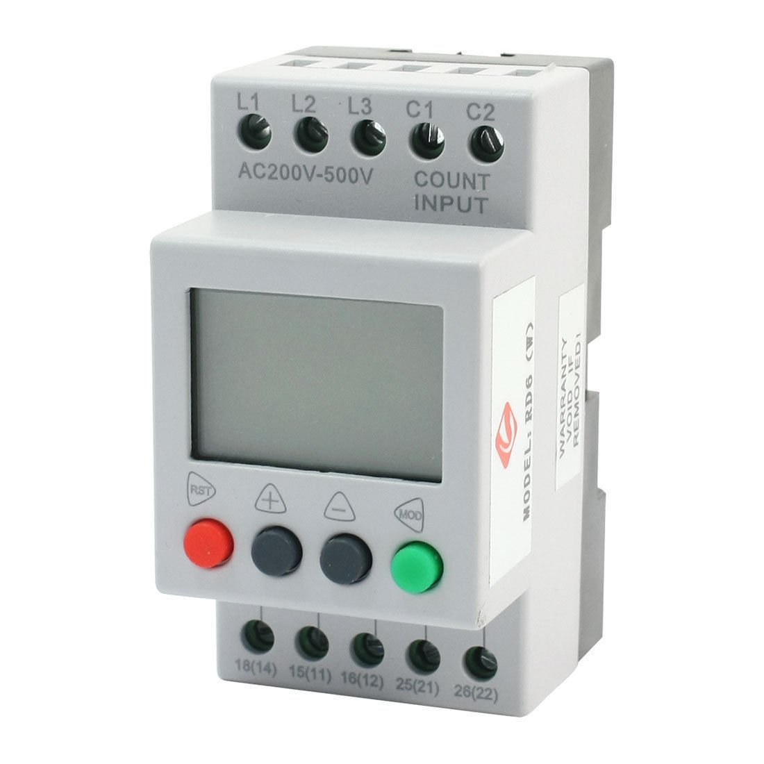 RD6 LCD Display Phase Sequence Unbalance Over/Under Voltage Relay