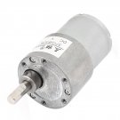 DC 12V 8RPM 0.2A 37mm Diameter 9KG.cm DC GearBox Reducer Variable Speed Motor