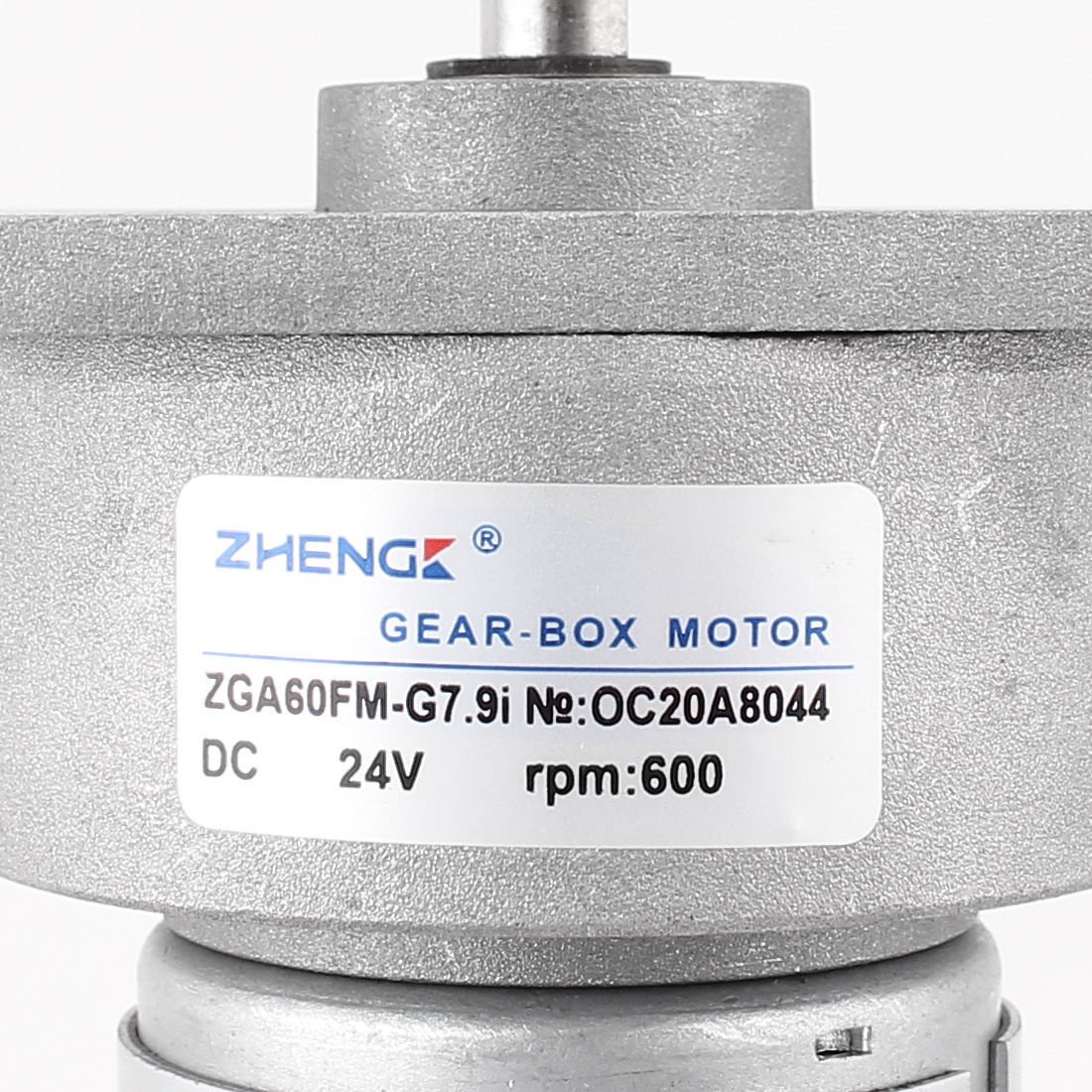 DC 24V 600RPM High Torque Electric Gear Box Motor ZGA60FM