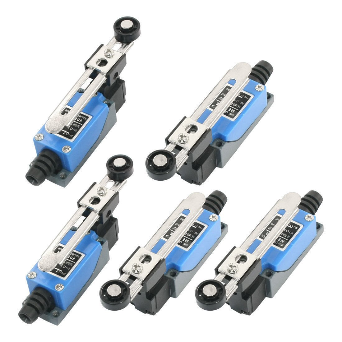 5Pcs AC 250V 5A DC 115V 0.4A ME8108 Momentary Enclosed Mini Limit Switch