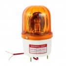 Industrial AC 110V Bulb Flash Siren Emergency Rotary Warning Light Yellow