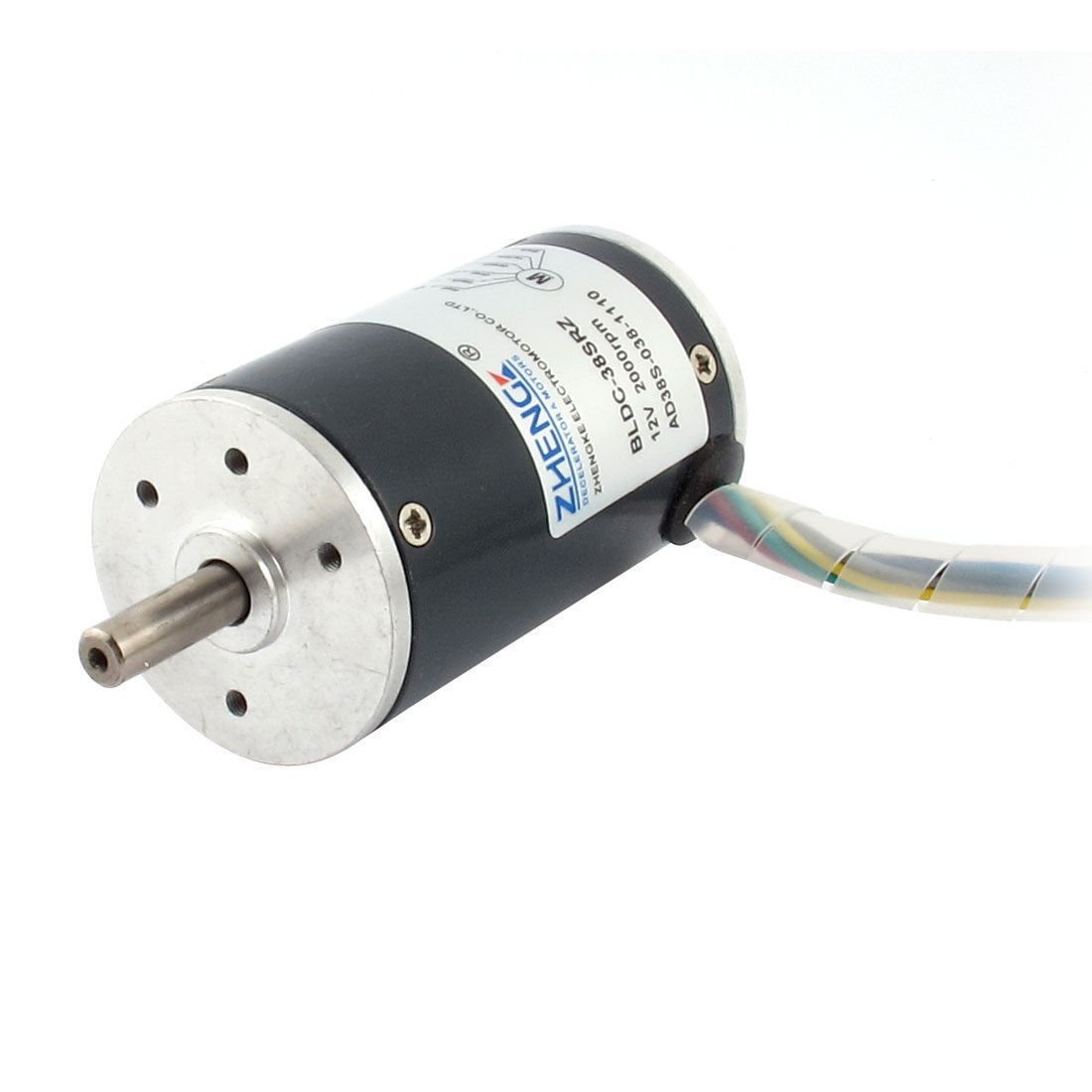 DC 12V 2000RPM 38mm Diameter Low Noise Brushless Motor Adjustable Speed Drives