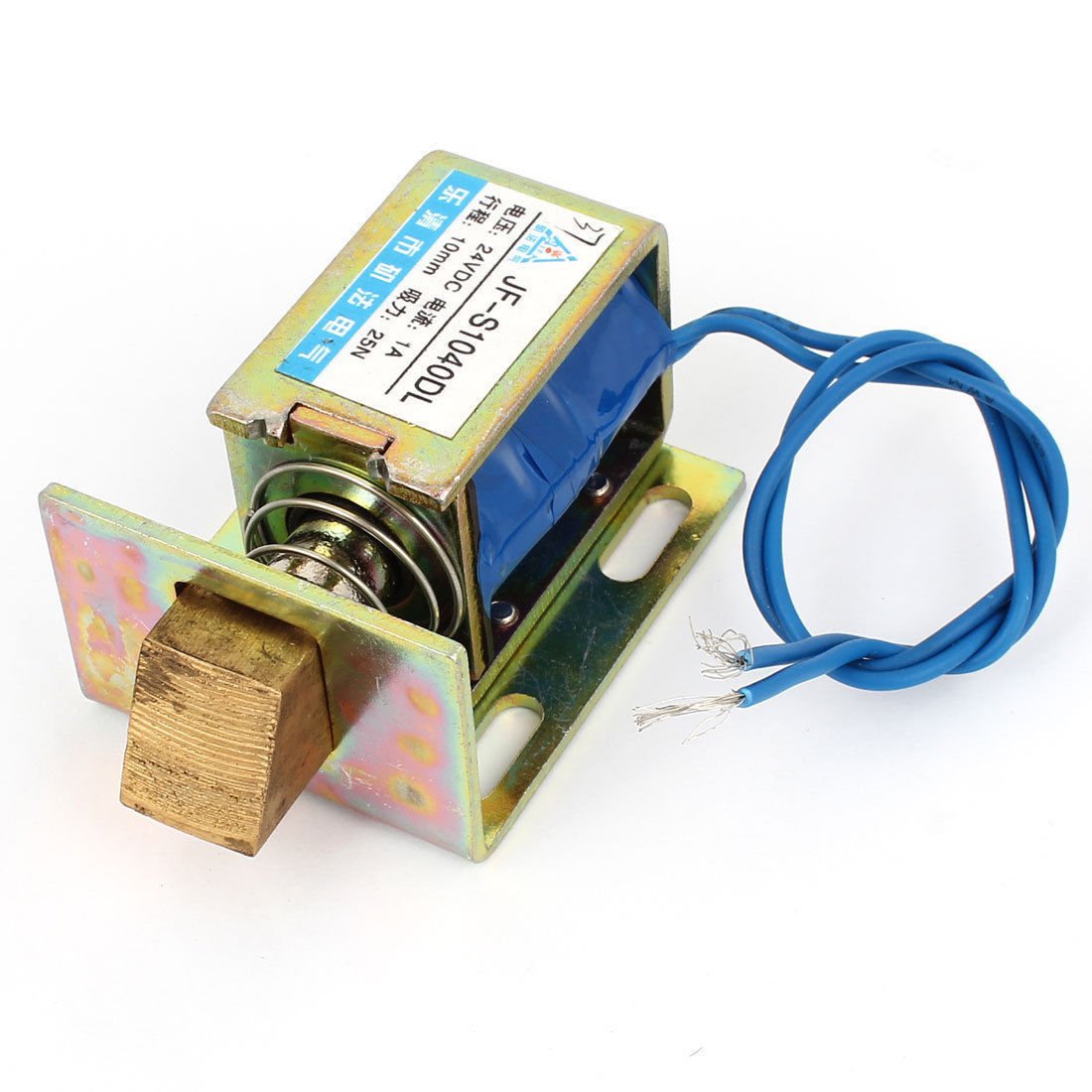 DC 24V 1A 10mm 25N Open Frame Type Actuator Door Lock Solenoid JF-1040DL