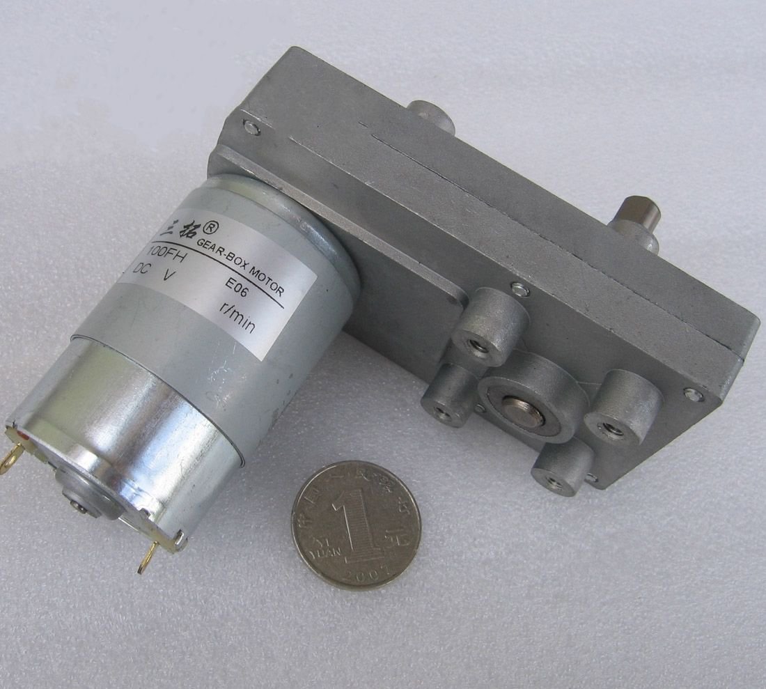 DC 24V 100RPM 1A 24W 7.5KG.cm High Torque Brush DC Gear Box Motor Speed Reducer