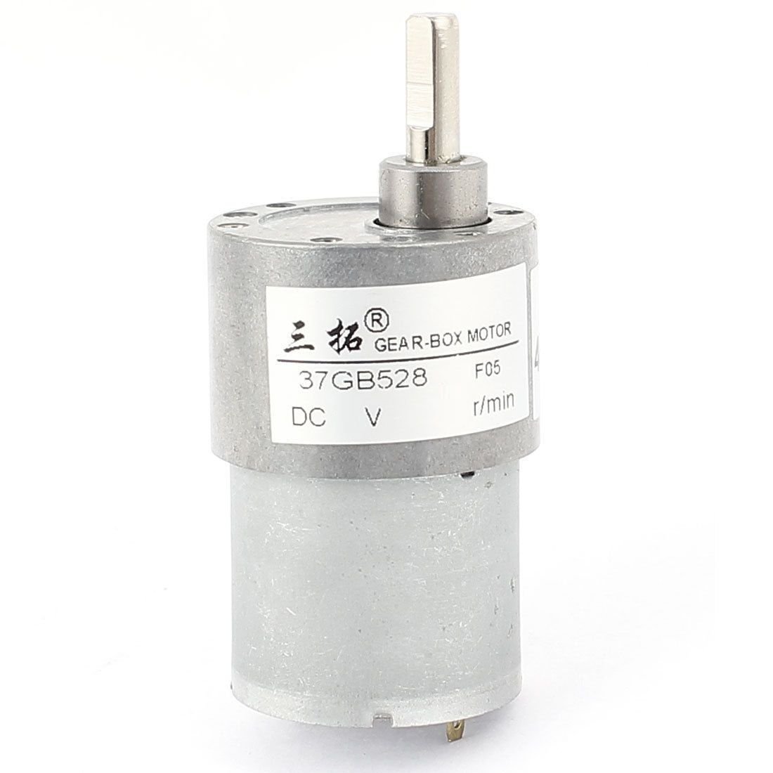 DC 12V 24RPM 0.2A 37mm Diameter 3KG.cm DC Gear Box Reducer Variable Speed Motor
