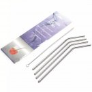 Stainless steel bent drinking straws