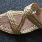 Moroccan hand braided wedges mules made of raffia