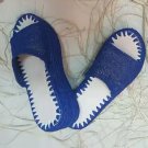 Moroccan hand braided wedges mules made of raffia