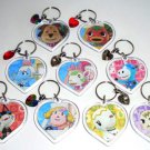 Animal Crossing Amiibo Heart Keychains *Your Choice* Sanrio, Julian, Marshal, Ankha, Stitches + more