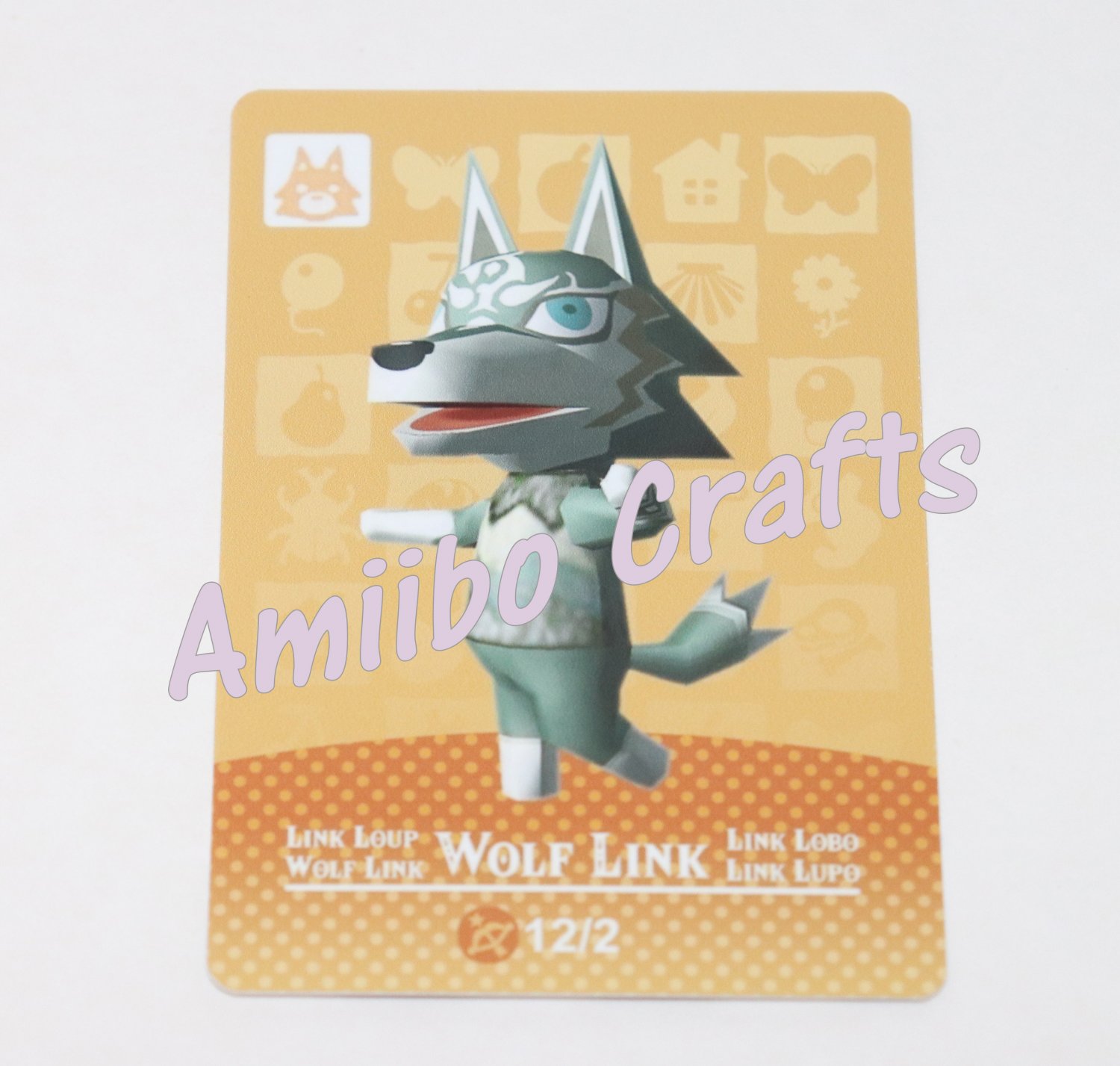 wolf link amiibo card