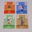 Animal Crossing New Horizons Amiibo card set of 4 Viché Cece Tulin Mineru