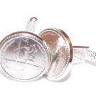 Unique Golfing Cufflinks for the keen golfer made from real coins -