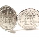 1948 Sixpence 6d Cufflinks ideal for a 70th Birthday - Gift boxed