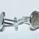 11th Steel Wedding Anniversary 2007 Canadian dime coin cufflinks USA