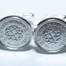 1940 78th Birthday British Silver threepence coin cufflinks Great gift idea  USA