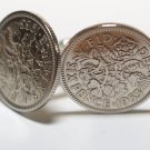 Lucky sixpence cufflinks from 1953 - Ideal Birthday or Anniversary gift - Boxed