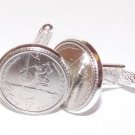 Golf Cufflinks a unique gift for the keen golfer real coin- Great Gift Idea USA