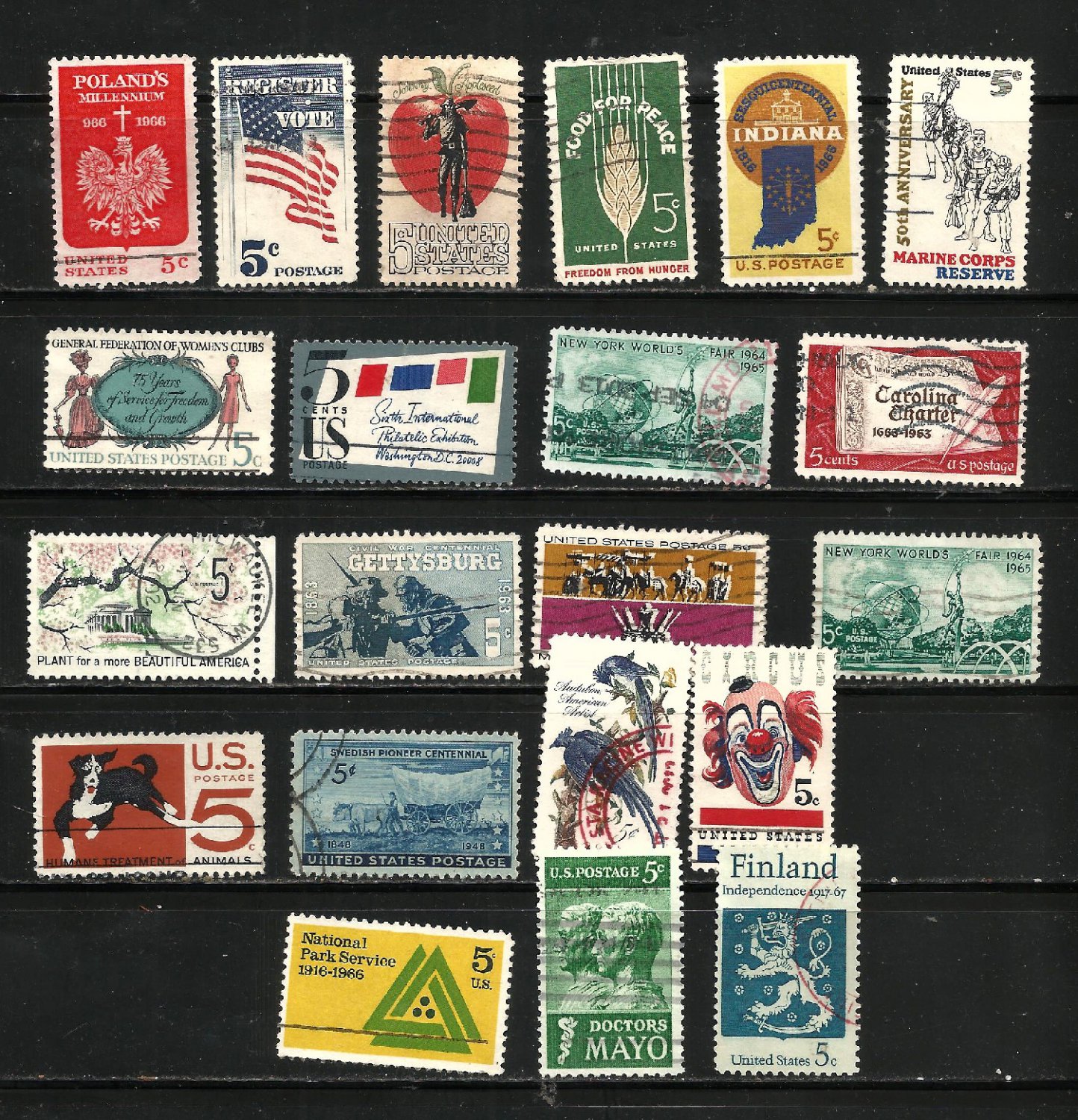US 21 5 cent COMEMMORATIVES