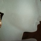 Peach Pearl and Crystal Beaded Earrings #397E