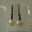 Simple White Pearl Earrings #204E