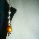 Simple Pearl Earrings in Earth Tones #390E