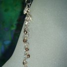 White Pearl and Smoky Quartz Earrings #385E