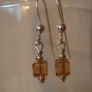 Simple Cube Swarovski Crystal Earrings #532E