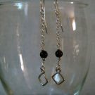 Amethyst Beaded Earrings #192E