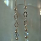 Pale Blue Swarovski Crystals Earrings #443E