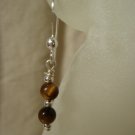 Tiger Eye Beaded Earrings #595E