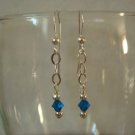 Sapphire Blue Swarovski Crystal Earrings #451E