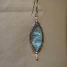 Pearl and Paua Earrings #280E