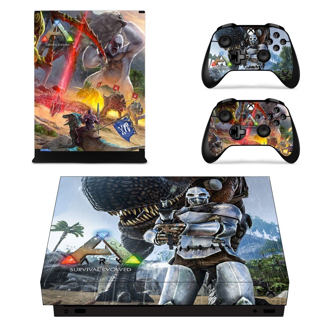 ARK Survival Evolved decal skin sticker for Xbox One X console and controllers