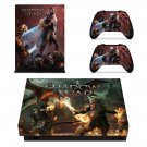 Shadow of War decal skin sticker for Xbox One X console and controllers