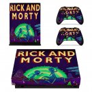 Rick and Morty decal skin sticker for Xbox One X console and controllers