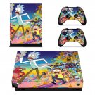 Rick and Morty decal skin sticker for Xbox One X console and controllers