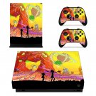 Rick and Morty decal skin sticker for Xbox One X console and controllers