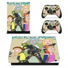 Rick and Morty decal skin sticker for Xbox One X console and controllers