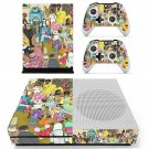 Rick and Morty decal skin sticker for Xbox One S console and controllers