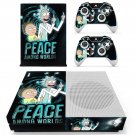 Rick and Morty decal skin sticker for Xbox One S console and controllers