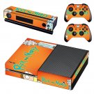 Rick and Morty decal skin sticker for Xbox One console and controllers