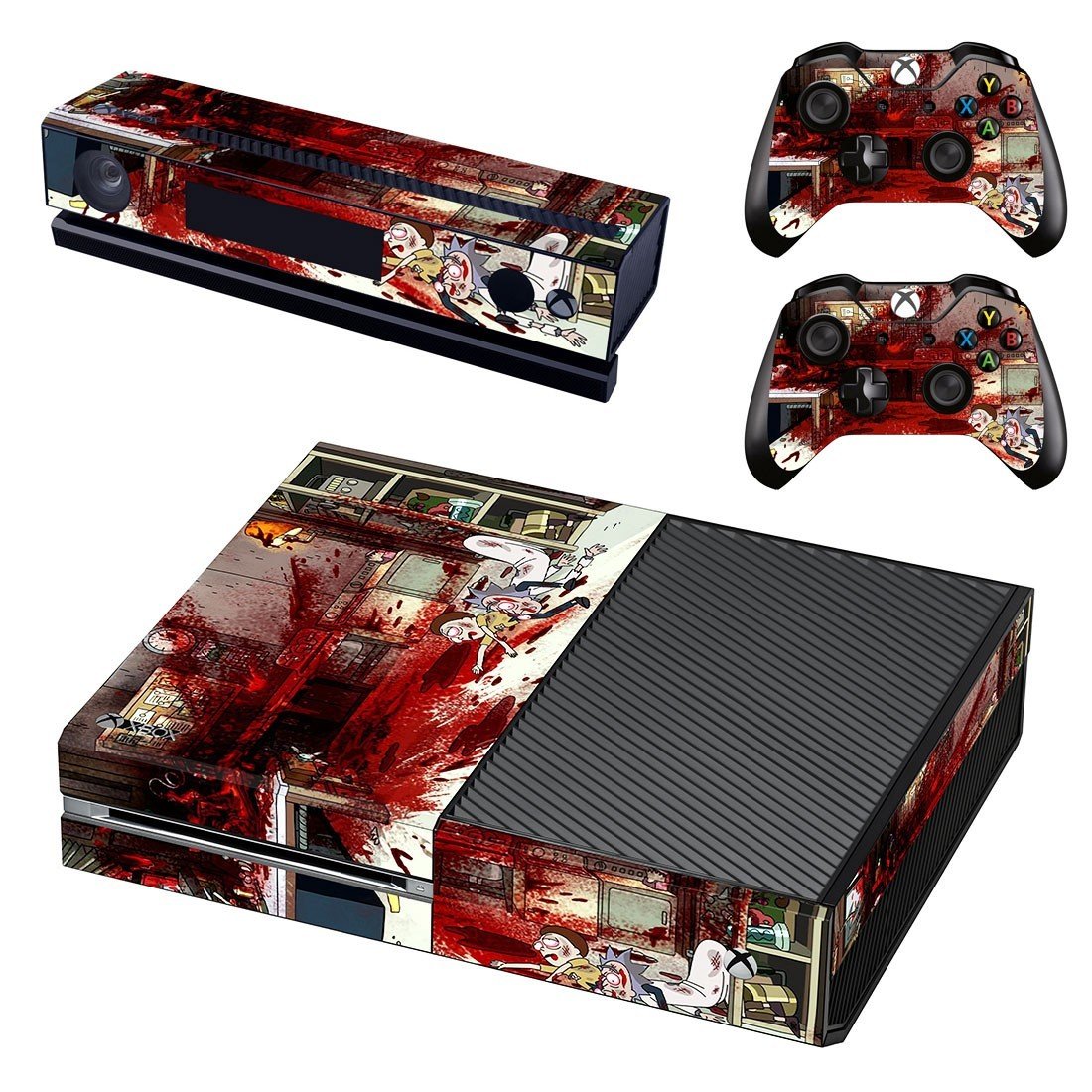 Rick and Morty decal skin sticker for Xbox One console and controllers