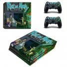 Rick and Morty decal skin sticker for PS4 Pro console and controllers