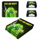 Rick and Morty decal skin sticker for PS4 Pro console and controllers